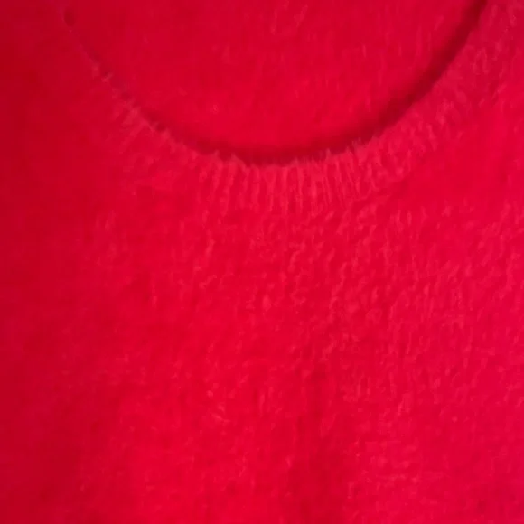 Maeve by Anthropologie red fuzzy sweater - Picture 3 of 4